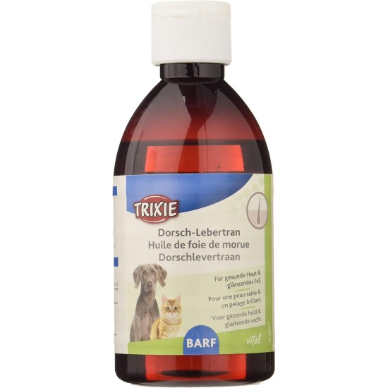 Trixie Cod Liver Oil for Dogs and Cats, 250 ml Trixie Cod Liver Oil for Dogs and Cats, 250 ml