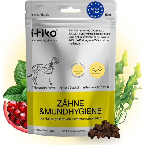Vitamins for Dogs, Delicious Dog Soothing Food Supplement, Calming Agent for Dogs, Improvement of the Nervous System, Bark-Inhibiting, L-Tryptophan Vitamins for Dogs, Delicious Dog Soothing Food Supplement, Calming Agent for Dogs, Improvement of the Nervous System, Bark-Inhibiting, L-Tryptophan
