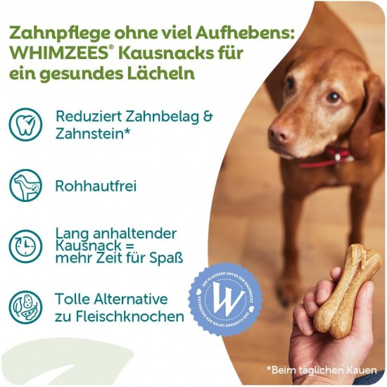 WHIMZEES Natural Gluten-free Dental Care Snacks, Chew Sticks for Dogs, Rice Bone, L, 9 x 60g WHIMZEES Natural Gluten-free Dental Care Snacks, Chew Sticks for Dogs, Rice Bone, L, 9 x 60g