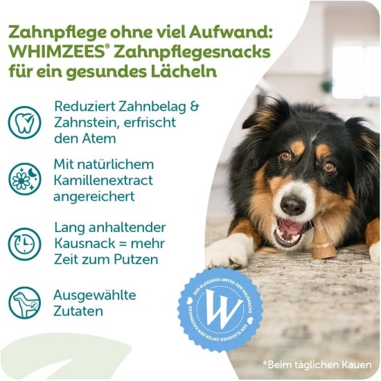 WHIMZEES by Wellness Antler Antler Dog Snack for Medium Dogs, Medium, Pack of 12, Calming, No Added Sugar, Grain-Free, Natural, Low Fat WHIMZEES by Wellness Antler Antler Dog Snack for Medium Dogs, Medium, Pack of 12, Calming, No Added Sugar, Grain-Free, Natural, Low Fat