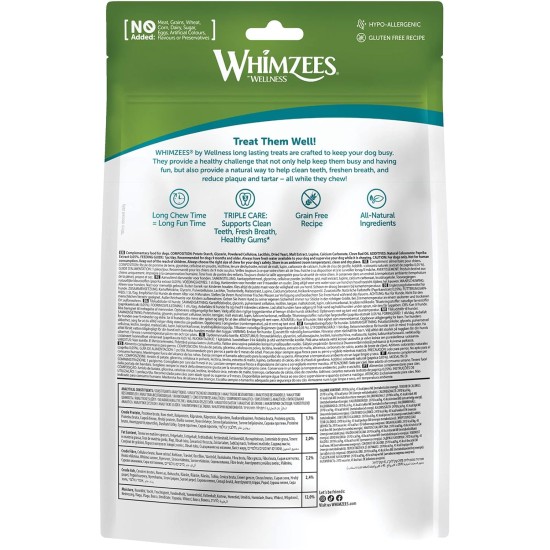 WHIMZEES by Wellness Small Pack of 28, Softer Chew Sticks for Small Dogs for Dental Care, Gentle Care, Suitable for Aging Dogs, No Added Sugar, Grain Free WHIMZEES by Wellness Small Pack of 28, Softer Chew Sticks for Small Dogs for Dental Care, Gentle Care, Suitable for Aging Dogs, No Added Sugar, Grain Free