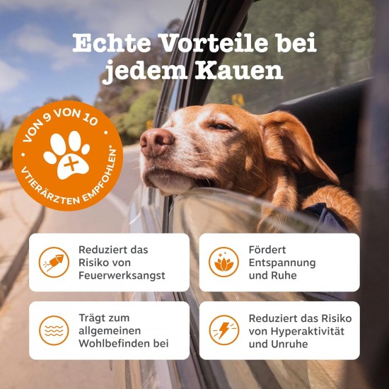 Zesty Paws Calming Chews for Dogs Relaxation & Anti-Stress Agent for Dogs Ashwagandha, Green Tea and L-Tryptophan For All Breeds with Turkey Flavour Pack of 90 Zesty Paws Calming Chews for Dogs Relaxation & Anti-Stress Agent for Dogs Ashwagandha, Green Tea and L-Tryptophan For All Breeds with Turkey Flavour Pack of 90