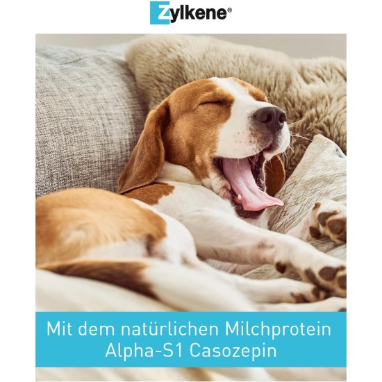Zylkene Vetoquinol 225 mg | 50 Capsules | Supplementary Feed for Dogs | Support in Unfamiliar Situations | With Trypsin Hydrolysed Cattle Casein Zylkene Vetoquinol 225 mg | 50 Capsules | Supplementary Feed for Dogs | Support in Unfamiliar Situations | With Trypsin Hydrolysed Cattle Casein