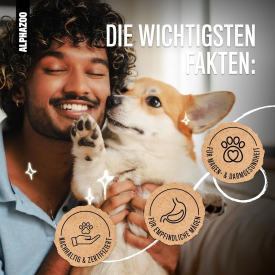 alphazoo In Aller Seelenruhe 60 g I Soft Dog Treats I Extra Soft Sedative Treats Against Stress and Anxiety I Relaxation & Anti-Stress Agent Relax Time I Dog Treats Valerian alphazoo In Aller Seelenruhe 60 g I Soft Dog Treats I Extra Soft Sedative Treats Against Stress and Anxiety I Relaxation & Anti-Stress Agent Relax Time I Dog Treats Valerian