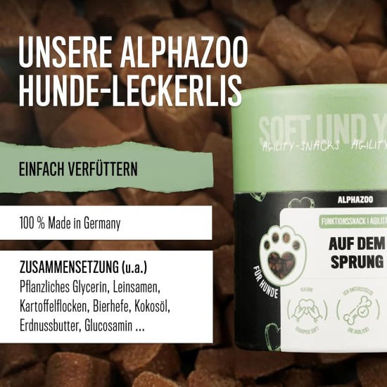alphazoo In Aller Seelenruhe 60 g I Soft Dog Treats I Extra Soft Sedative Treats Against Stress and Anxiety I Relaxation & Anti-Stress Agent Relax Time I Dog Treats Valerian alphazoo In Aller Seelenruhe 60 g I Soft Dog Treats I Extra Soft Sedative Treats Against Stress and Anxiety I Relaxation & Anti-Stress Agent Relax Time I Dog Treats Valerian