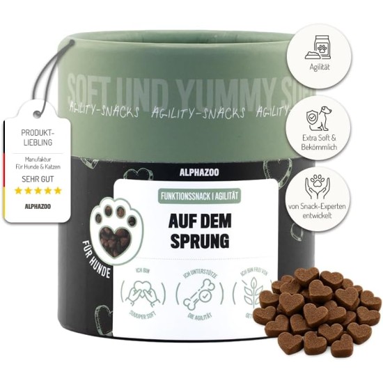 alphazoo In Aller Seelenruhe 60 g I Soft Dog Treats I Extra Soft Sedative Treats Against Stress and Anxiety I Relaxation & Anti-Stress Agent Relax Time I Dog Treats Valerian alphazoo In Aller Seelenruhe 60 g I Soft Dog Treats I Extra Soft Sedative Treats Against Stress and Anxiety I Relaxation & Anti-Stress Agent Relax Time I Dog Treats Valerian