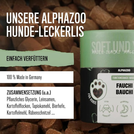 alphazoo In Aller Seelenruhe 60 g I Soft Dog Treats I Extra Soft Sedative Treats Against Stress and Anxiety I Relaxation & Anti-Stress Agent Relax Time I Dog Treats Valerian alphazoo In Aller Seelenruhe 60 g I Soft Dog Treats I Extra Soft Sedative Treats Against Stress and Anxiety I Relaxation & Anti-Stress Agent Relax Time I Dog Treats Valerian