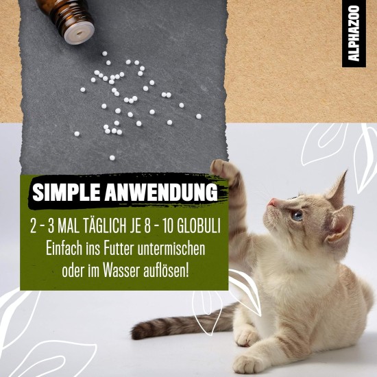 alphazoo Seelenruhe Anti-Stress Bach Flowers for Dogs and Cats 15 g I Globules Calming Tablets Against Hustle and Stress I Natural Soothing Agent alphazoo Seelenruhe Anti-Stress Bach Flowers for Dogs and Cats 15 g I Globules Calming Tablets Against Hustle and Stress I Natural Soothing Agent