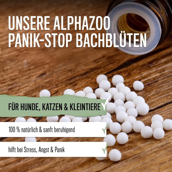 alphazoo Seelenruhe Anti-Stress Bach Flowers for Dogs and Cats 15 g I Globules Calming Tablets Against Hustle and Stress I Natural Soothing Agent alphazoo Seelenruhe Anti-Stress Bach Flowers for Dogs and Cats 15 g I Globules Calming Tablets Against Hustle and Stress I Natural Soothing Agent