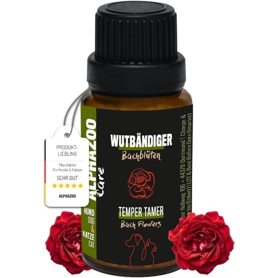 alphazoo Seelenruhe Anti-Stress Bach Flowers for Dogs and Cats 15 g I Globules Calming Tablets Against Hustle and Stress I Natural Soothing Agent alphazoo Seelenruhe Anti-Stress Bach Flowers for Dogs and Cats 15 g I Globules Calming Tablets Against Hustle and Stress I Natural Soothing Agent