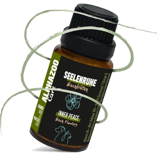 alphazoo Seelenruhe Anti-Stress Bach Flowers for Dogs and Cats 15 g I Globules Calming Tablets Against Hustle and Stress I Natural Soothing Agent alphazoo Seelenruhe Anti-Stress Bach Flowers for Dogs and Cats 15 g I Globules Calming Tablets Against Hustle and Stress I Natural Soothing Agent