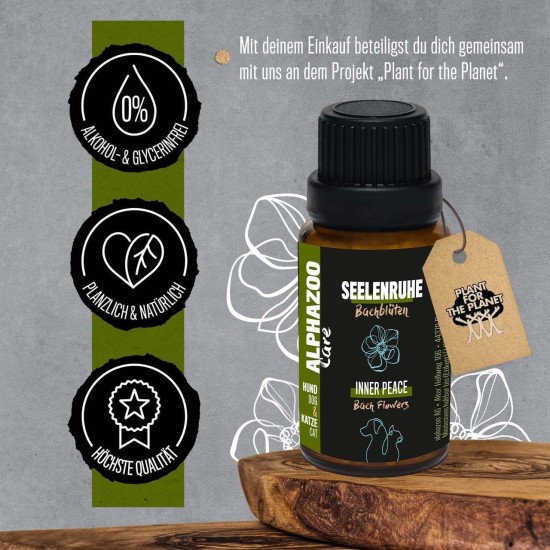 alphazoo Seelenruhe Combi Dogs, Calming Tablets, Oil for Dogs & Bach Flowers, Soothing, Relaxing & Against Stress, Natural & Relax alphazoo Seelenruhe Combi Dogs, Calming Tablets, Oil for Dogs & Bach Flowers, Soothing, Relaxing & Against Stress, Natural & Relax