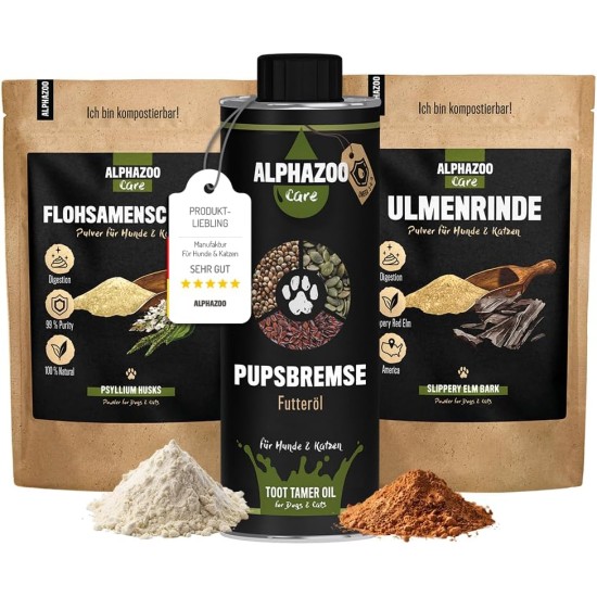 alphazoo Seelenruhe Combi Dogs, Calming Tablets, Oil for Dogs & Bach Flowers, Soothing, Relaxing & Against Stress, Natural & Relax alphazoo Seelenruhe Combi Dogs, Calming Tablets, Oil for Dogs & Bach Flowers, Soothing, Relaxing & Against Stress, Natural & Relax