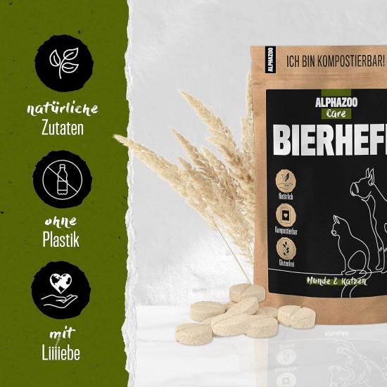 alphazoo Seelenruhe Natural Soothing Agent for Dogs, 120 x Tablets with Hemp Oil and Valerian, Against Stress and Anxiety, For More Relaxation alphazoo Seelenruhe Natural Soothing Agent for Dogs, 120 x Tablets with Hemp Oil and Valerian, Against Stress and Anxiety, For More Relaxation