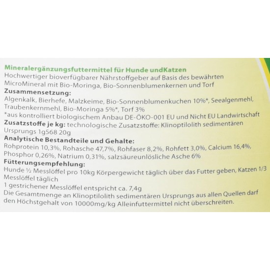 cdVet Naturprodukte MicroMineral Plus Dog & Cat 2.5 kg - Extra Zinc and Selenium - Vitamin, Mineral and Trace Element Generator - Gastric Acid Binder - Pollutant Binders - Gastrointestinal Regulation cdVet Naturprodukte MicroMineral Plus Dog & Cat 2.5 kg - Extra Zinc and Selenium - Vitamin, Mineral and Trace Element Generator - Gastric Acid Binder - Pollutant Binders - Gastrointestinal Regulation