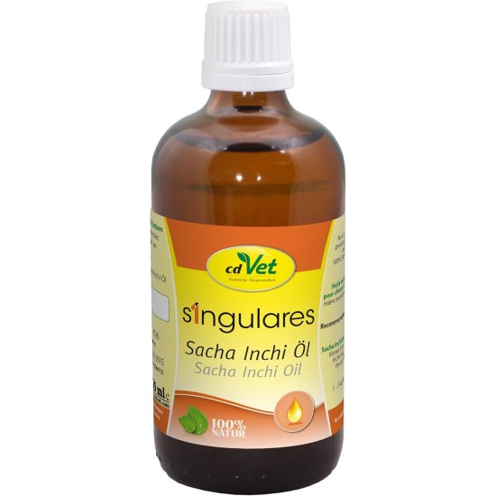 cdVet Naturprodukte Singulares Sacha Inchi Oil 100 ml - Dog, Cat - Food Supplement - High Digestibility - Rich in Vitamin A+E - Omega 3, Omega 6, Omega 9 Fatty Acids - 100% Natural cdVet Naturprodukte Singulares Sacha Inchi Oil 100 ml - Dog, Cat - Food Supplement - High Digestibility - Rich in Vitamin A+E - Omega 3, Omega 6, Omega 9 Fatty Acids - 100% Natural
