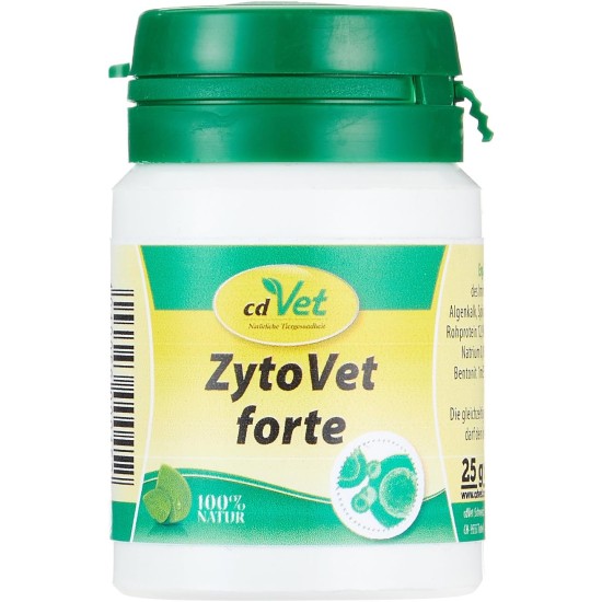 cdVet Naturprodukte ZytoVet forte 25 g - Dog, Cat - Supplementary Feed - Support of the Immune System - Autoimmune Diseases - Cell Metabolism Problems - Healthy Cells - Health - cdVet Naturprodukte ZytoVet forte 25 g - Dog, Cat - Supplementary Feed - Support of the Immune System - Autoimmune Diseases - Cell Metabolism Problems - Healthy Cells - Health -