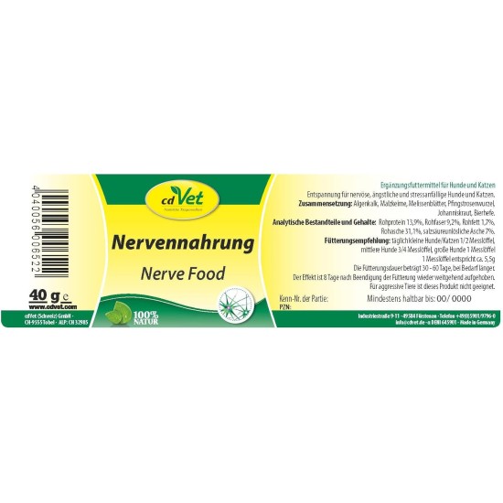 cdVet Nerves Food, 180 g cdVet Nerves Food, 180 g
