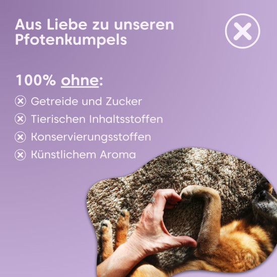pfotenkumpels Soul Yoga Soothing Snacks for Dogs with Valerian & St. John's Wort I Vegetable Soothing Agent for Anxiety, Stress & New Year's Eve pfotenkumpels Soul Yoga Soothing Snacks for Dogs with Valerian & St. John's Wort I Vegetable Soothing Agent for Anxiety, Stress & New Year's Eve
