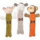 2-in-1 Squeaky Dog Toy with Soft, Durable Fabric for Small, Medium and Large Pets - No Filling for Playing Around the House, 4 Figures, Size L 2-in-1 Squeaky Dog Toy with Soft, Durable Fabric for Small, Medium and Large Pets - No Filling for Playing Around the House, 4 Figures, Size L