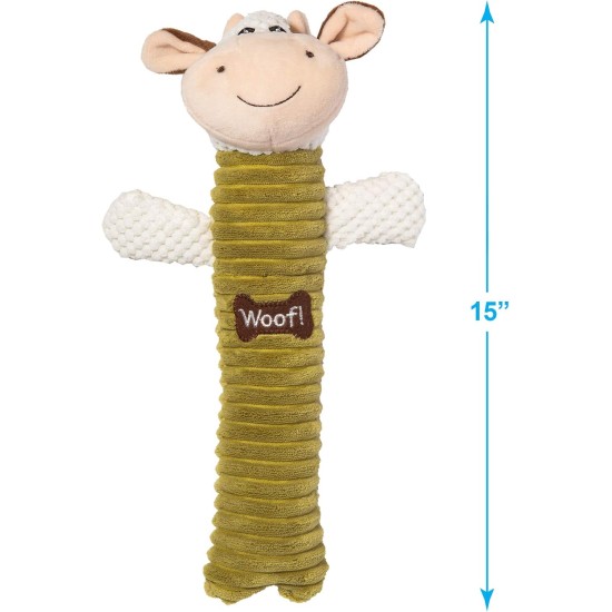 2-in-1 Squeaky Dog Toy with Soft, Durable Fabric for Small, Medium and Large Pets - No Filling for Playing Around the House, 4 Figures, Size L 2-in-1 Squeaky Dog Toy with Soft, Durable Fabric for Small, Medium and Large Pets - No Filling for Playing Around the House, 4 Figures, Size L