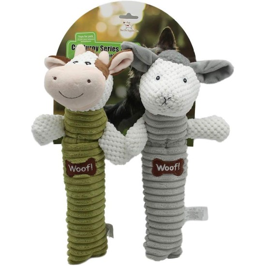 2-in-1 Squeaky Dog Toy with Soft, Durable Fabric for Small, Medium and Large Pets - No Filling for Playing Around the House, 4 Figures, Size L 2-in-1 Squeaky Dog Toy with Soft, Durable Fabric for Small, Medium and Large Pets - No Filling for Playing Around the House, 4 Figures, Size L