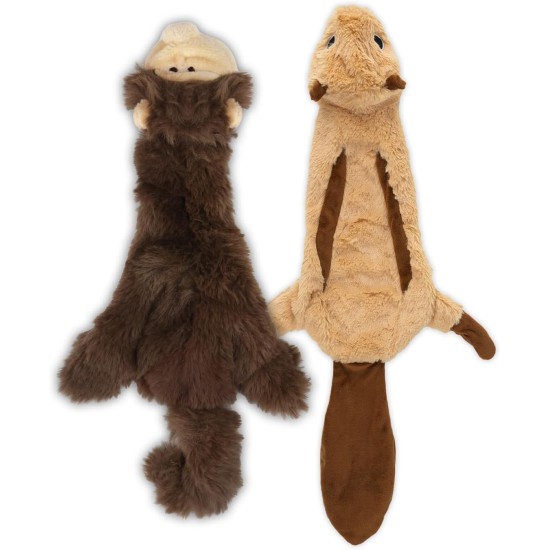 2-in-1 Squeaky Dog Toy with Soft, Durable Fabric for Small, Medium and Large Pets - No Filling for Playing Around the House, 4 Figures, Size L 2-in-1 Squeaky Dog Toy with Soft, Durable Fabric for Small, Medium and Large Pets - No Filling for Playing Around the House, 4 Figures, Size L