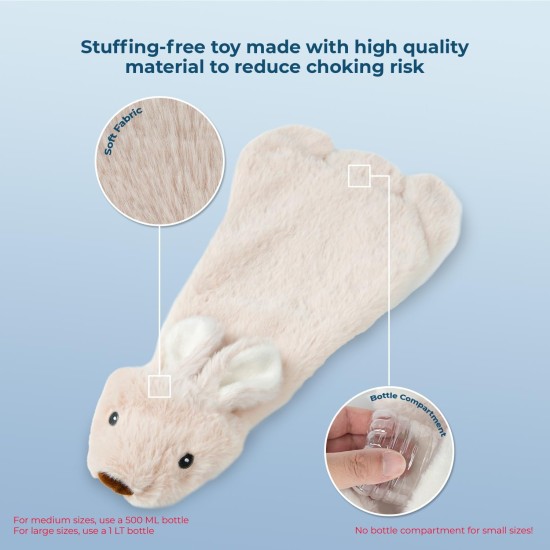 2-in-1 Squeaky Dog Toy with Soft, Durable Fabric for Small, Medium and Large Pets - No Filling for Playing Around the House, 4 Figures, Size L 2-in-1 Squeaky Dog Toy with Soft, Durable Fabric for Small, Medium and Large Pets - No Filling for Playing Around the House, 4 Figures, Size L