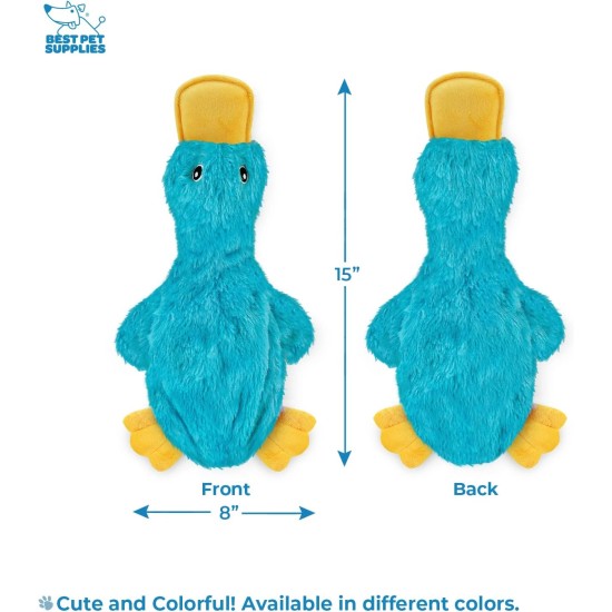 2-in-1 Squeaky Dog Toy with Soft, Durable Fabric for Small, Medium and Large Pets - No Filling for Playing Around the House, 4 Figures, Size L 2-in-1 Squeaky Dog Toy with Soft, Durable Fabric for Small, Medium and Large Pets - No Filling for Playing Around the House, 4 Figures, Size L