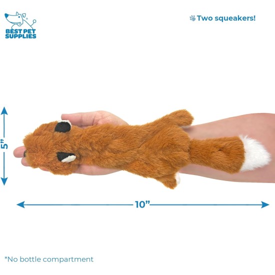 2-in-1 Squeaky Dog Toy with Soft, Durable Fabric for Small, Medium and Large Pets - No Filling for Playing Around the House, 4 Figures, Size L 2-in-1 Squeaky Dog Toy with Soft, Durable Fabric for Small, Medium and Large Pets - No Filling for Playing Around the House, 4 Figures, Size L