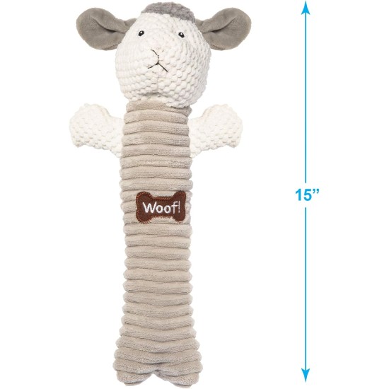 2-in-1 Squeaky Dog Toy with Soft, Durable Fabric for Small, Medium and Large Pets - No Filling for Playing Around the House, 4 Figures, Size L 2-in-1 Squeaky Dog Toy with Soft, Durable Fabric for Small, Medium and Large Pets - No Filling for Playing Around the House, 4 Figures, Size L