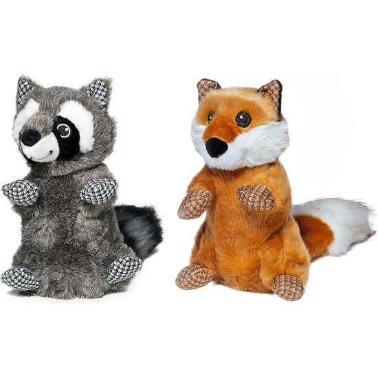 2-in-1 Squeaky Dog Toy with Soft, Durable Fabric for Small, Medium and Large Pets - No Filling for Playing Around the House, 4 Figures, Size L 2-in-1 Squeaky Dog Toy with Soft, Durable Fabric for Small, Medium and Large Pets - No Filling for Playing Around the House, 4 Figures, Size L