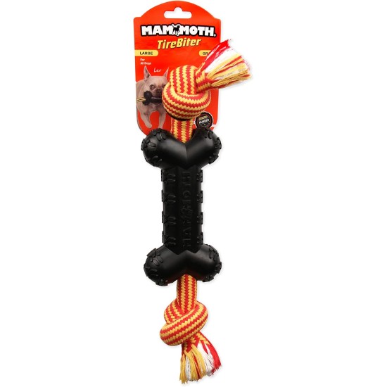 43735018 Tirebiter II with Rope Dog Toy, XL 43735018 Tirebiter II with Rope Dog Toy, XL