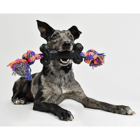 43735018 Tirebiter II with Rope Dog Toy, XL 43735018 Tirebiter II with Rope Dog Toy, XL