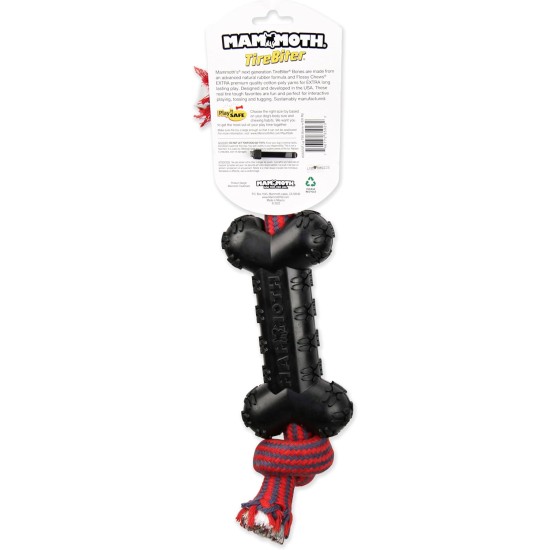 43735018 Tirebiter II with Rope Dog Toy, XL 43735018 Tirebiter II with Rope Dog Toy, XL
