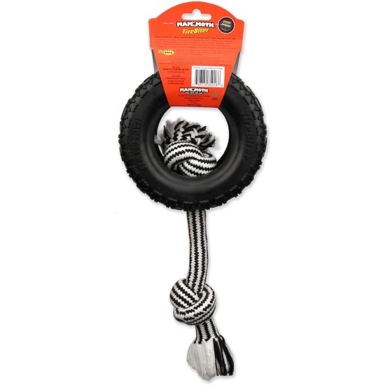43735018 Tirebiter II with Rope Dog Toy, XL 43735018 Tirebiter II with Rope Dog Toy, XL