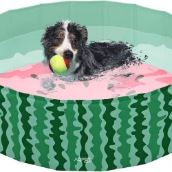 AQPET AqpetFriends Plastic Swimming Pool for Dogs, Pets, Foldable, for the Garden, 160 x 30 cm (Diameter x Height) AQPET AqpetFriends Plastic Swimming Pool for Dogs, Pets, Foldable, for the Garden, 160 x 30 cm (Diameter x Height)