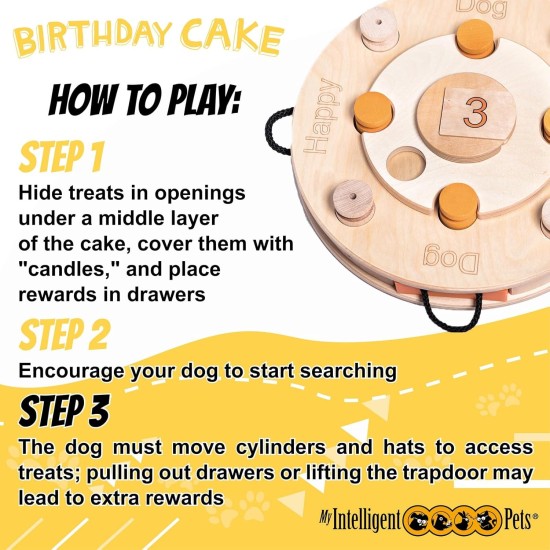 Agent 008 - My Intelligent Dogs Interaktives Hundespielzeug aus Holz Intelligentes Spielzeug für Hunde Agent 008 - My Intelligent Dogs Interaktives Hundespielzeug aus Holz Intelligentes Spielzeug für Hunde