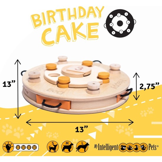 Agent 008 - My Intelligent Dogs Interaktives Hundespielzeug aus Holz Intelligentes Spielzeug für Hunde Agent 008 - My Intelligent Dogs Interaktives Hundespielzeug aus Holz Intelligentes Spielzeug für Hunde