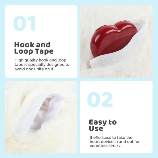 All For Paws AFP Little Buddy - Heart Beat Sheep White All For Paws AFP Little Buddy - Heart Beat Sheep White