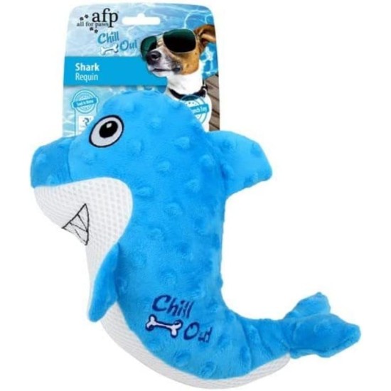 All For Paws Chill Out Summer Dog Toy Cooling Toy Outdoor Play Plush Toy - Shark All For Paws Chill Out Summer Dog Toy Cooling Toy Outdoor Play Plush Toy - Shark