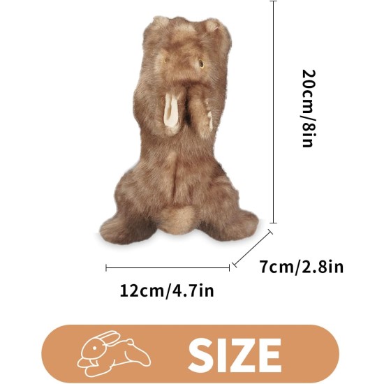 All For Paws Rabbit Dog Toy with Squeaker, 6-inch All For Paws Rabbit Dog Toy with Squeaker, 6-inch
