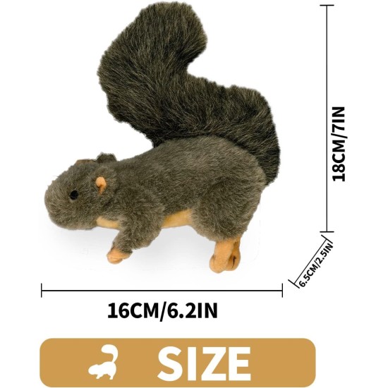 All For Paws Squirrel Dog Toy wih Squeaker, 9-inch/ 23 cm All For Paws Squirrel Dog Toy wih Squeaker, 9-inch/ 23 cm
