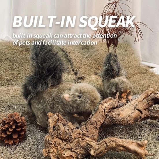 All For Paws Squirrel Dog Toy wih Squeaker, 9-inch/ 23 cm All For Paws Squirrel Dog Toy wih Squeaker, 9-inch/ 23 cm