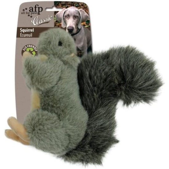 All For Paws Squirrel Dog Toy wih Squeaker, 9-inch/ 23 cm All For Paws Squirrel Dog Toy wih Squeaker, 9-inch/ 23 cm