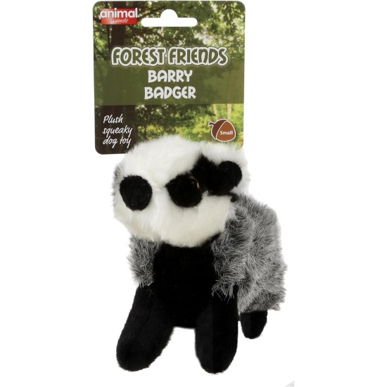 Animal Instincts BABY BARRY BADGER PLUSH SQUEAKY DOG TOY