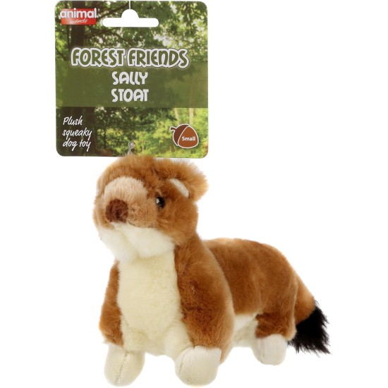 Animal Instincts Sally Stoat Squeaky Dog Toy, Small