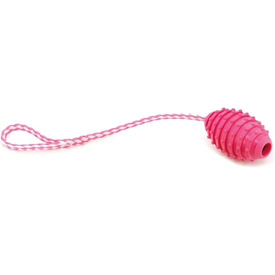 Arquivet Pink Dog Toy with Thermoplastic Handle for Dogs - 10 cm - Toy for Small and Medium Dog Breeds - Dog Toy - Dog Toy - Pull Rope Arquivet Pink Dog Toy with Thermoplastic Handle for Dogs - 10 cm - Toy for Small and Medium Dog Breeds - Dog Toy - Dog Toy - Pull Rope