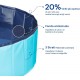 Avilia Folding Pool for Dogs, Refreshing and Non-Slip, 120 x 30 cm, Scratch-Resistant PVC with Drain Plug, Ideal for Summer and Pets