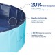 Avilia Folding Pool for Dogs, Refreshing and Non-Slip, 120 x 30 cm, Scratch-Resistant PVC with Drain Plug, Ideal for Summer and Pets